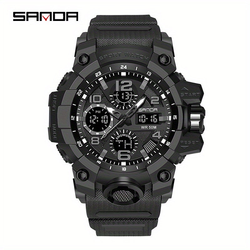 Waterproof Digital LED Outdoor Military Men's Watch