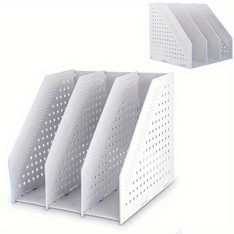 Vertical File Frame Desktop File Rack Office Storage Organizer