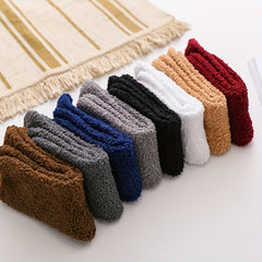 Winter Fleece Socks Men's Women's Warm Solid Soft Floor Socks