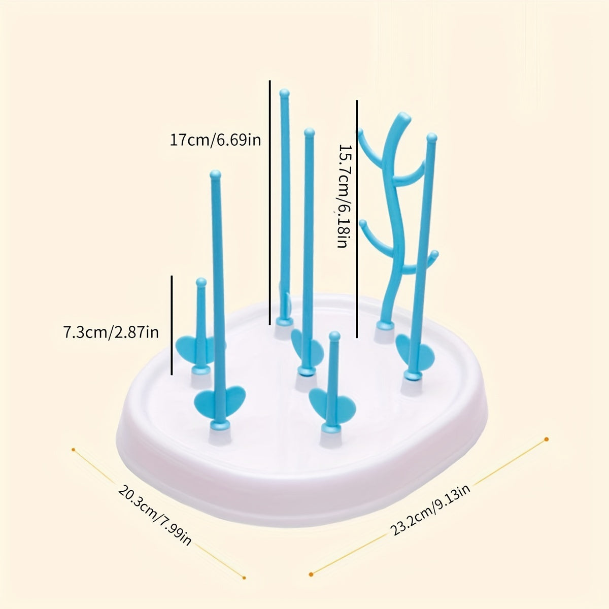 1pc Bottle Drying & Storage Rack