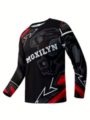 Anime Pattern Men's Long Sleeve Motorcycle T-shirt