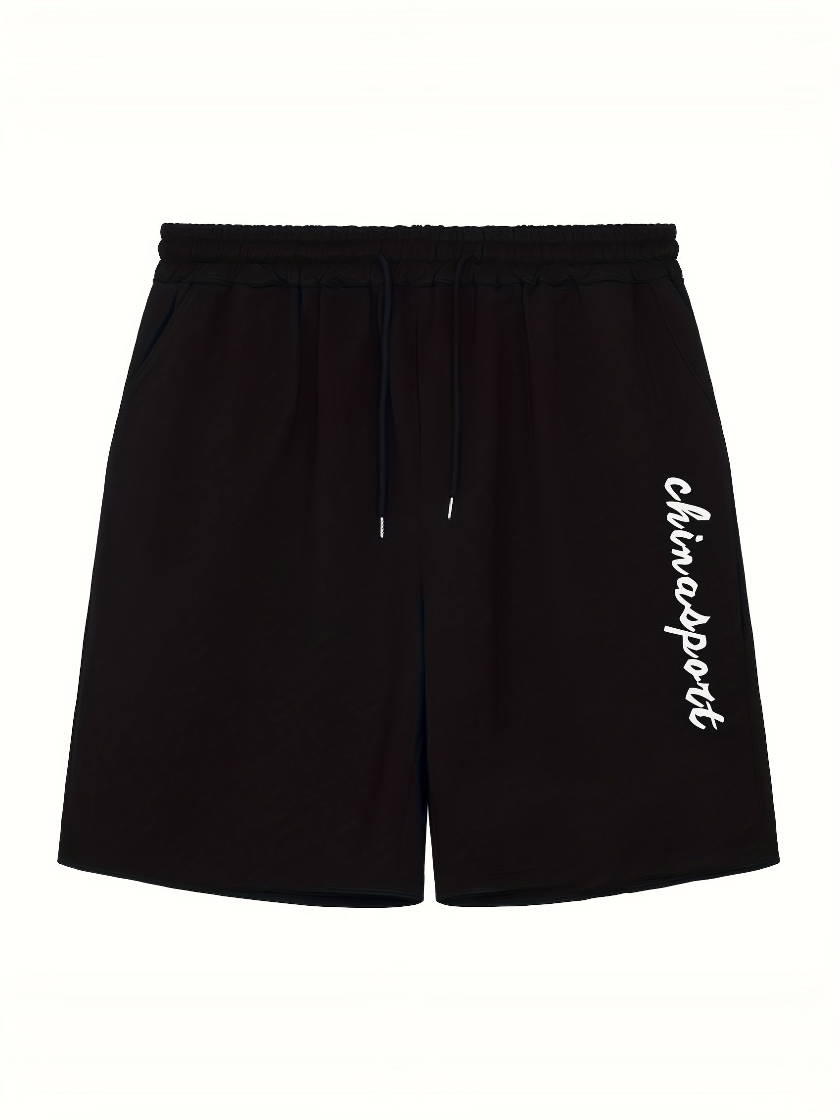 Men's Letter Print Athletic Shorts for Summer