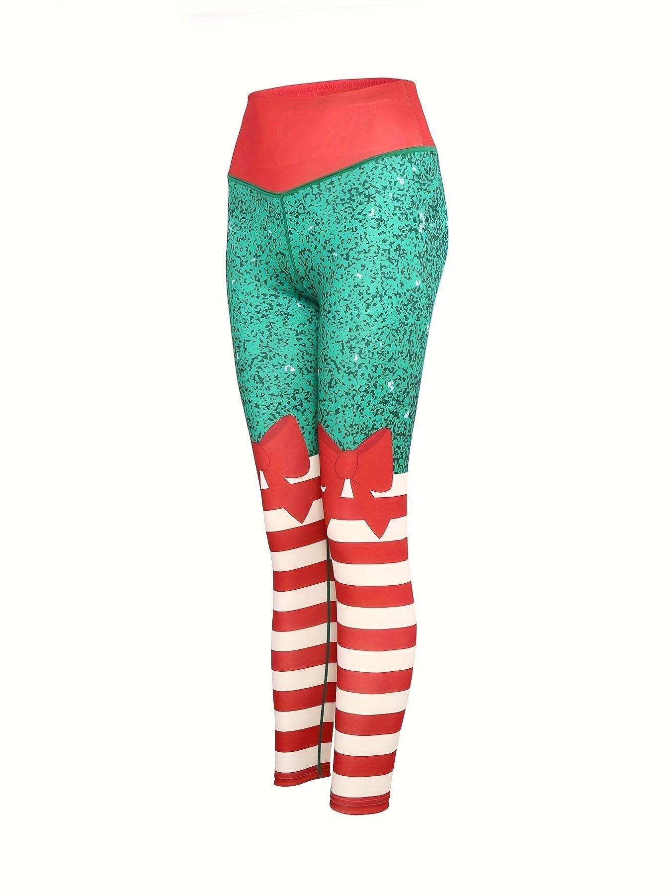 Christmas Print High Waist Yoga Pants