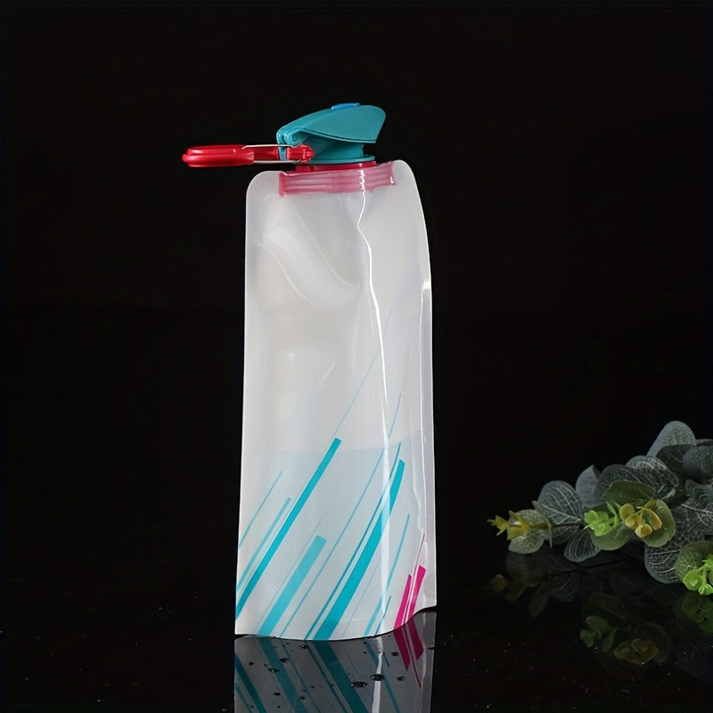 4pcs Collapsible Water Bottle 500ML Reusable Water Bag