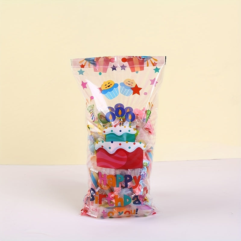 50pcs Birthday Party Candy Bag Cookie Bag Small Gift Decoration Party