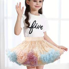 Soft Nylon Tutu Skirt for Girls - Dance Ballet Birthday Parties