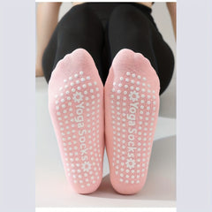 Professional Non Slip Grip Yoga Socks - Sweat Absorption Athletic Socks