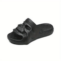 Men's Skull Slides Non Slip Slippers Open Toe Shoes