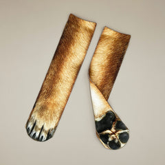 Animal Paw Socks 3D Printed Unisex Novelty Socks