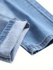 Men's Ripped Distressed Slim Fit Denim Jeans