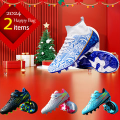 2pcs Boy's Non Slip Football Cleat With Spikes - Outdoor Soccer Cleats