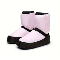 ROSEFINCH Girl's Dance Warm Boots Shock Absorption PU Sole Shoes