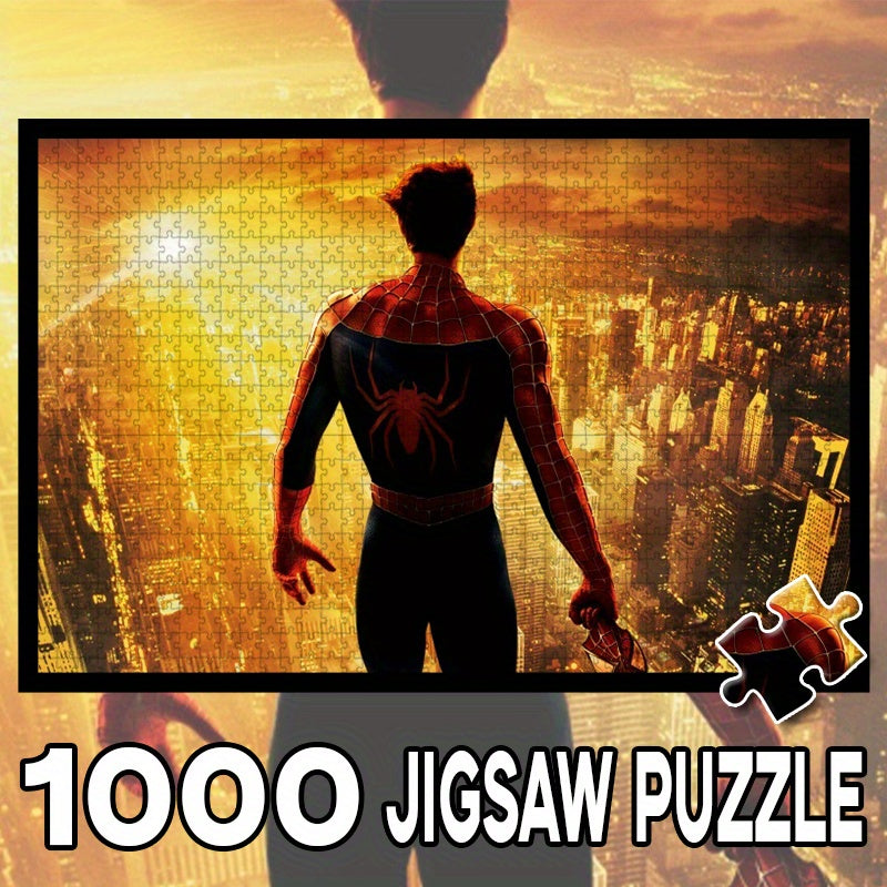1000pcs Spider Themed Jigsaw Puzzle - Family Fun Activity