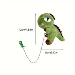 Dinosaur Sunflower Plush Brooch Chain Pin