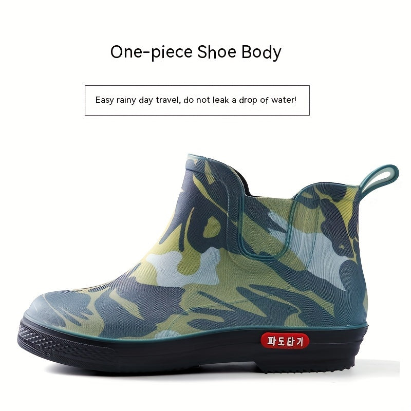 Men's Camouflage Non-Slip Rain Boots