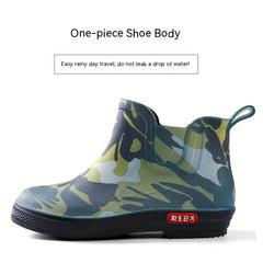 Men's Camouflage Non-Slip Rain Boots