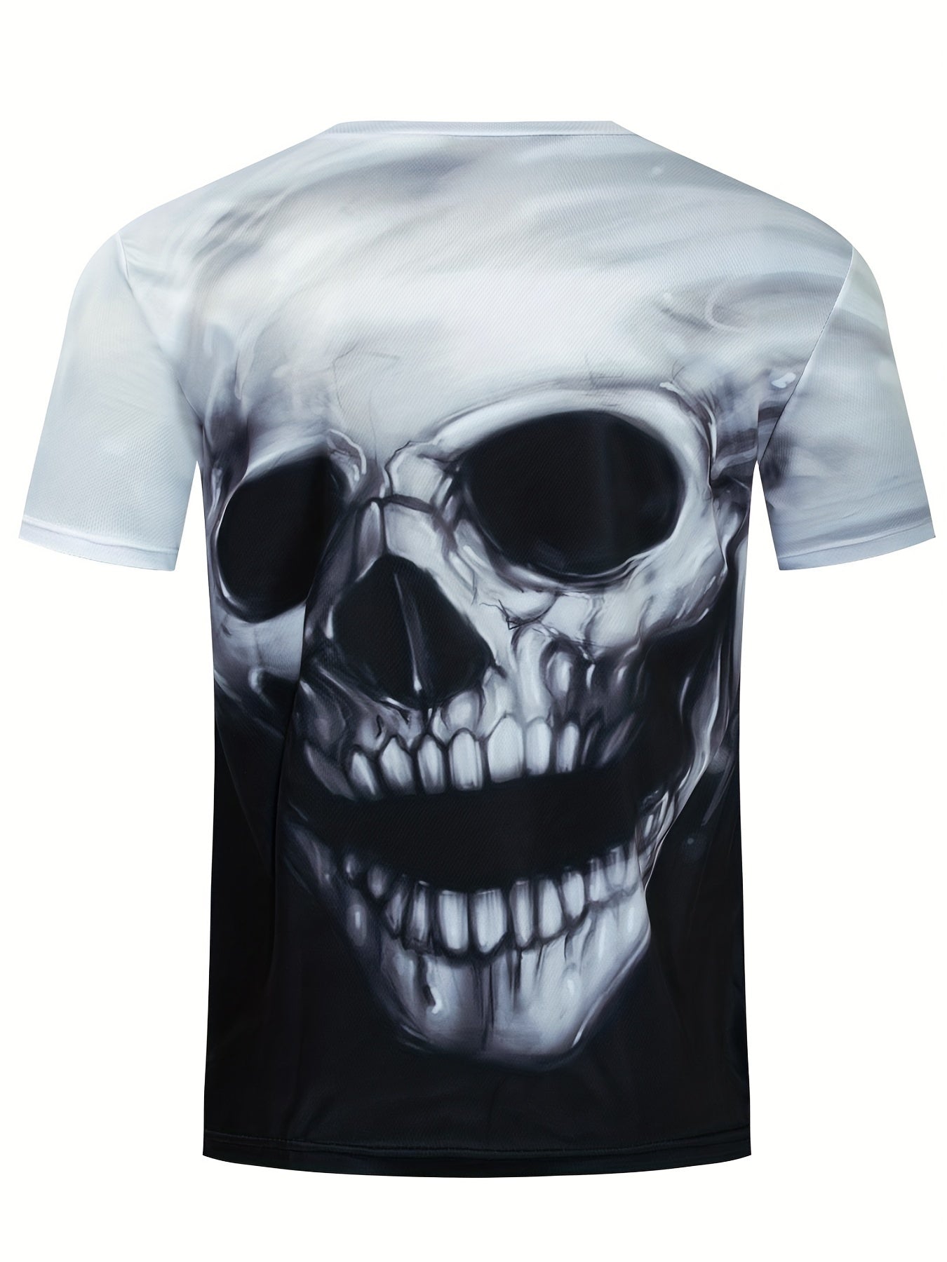 Men's Skull Print Short Sleeve T Shirt