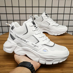 Men's Chunky Sneakers Elevator Shoes Breathable Wear-resistant