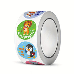 500pcs Cartoon Animal Reward Sticker Gift Teacher Student Stationery Stickers