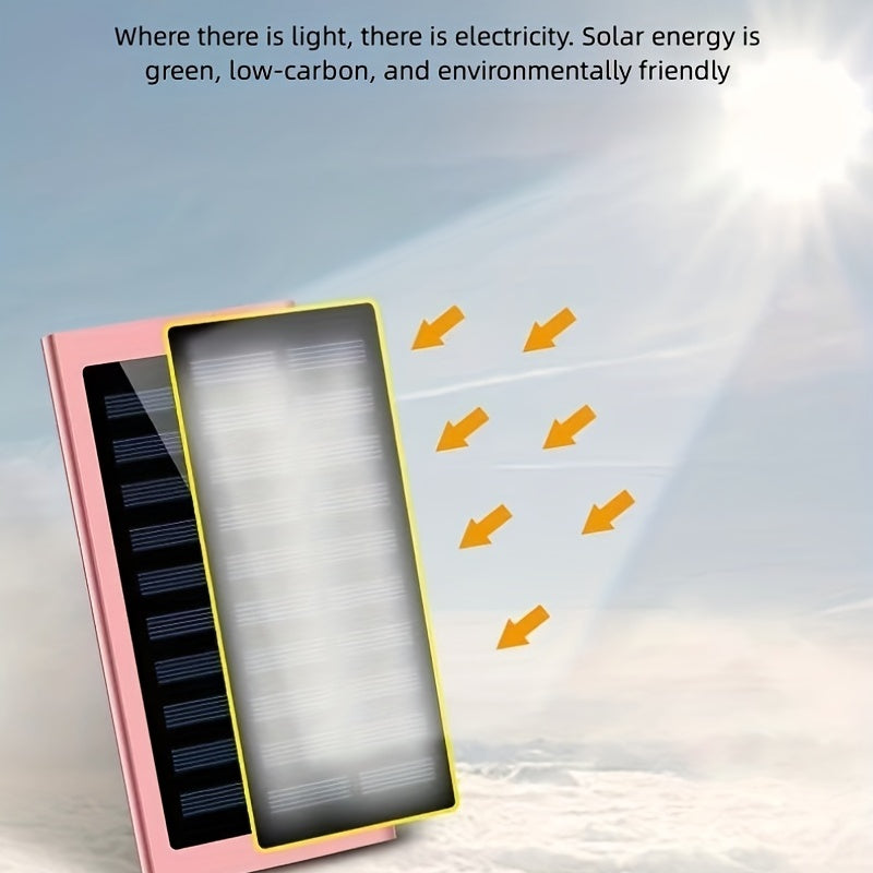 20000mAh Solar Charger Portable Outdoor Sports Power Bank