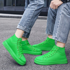 Men's High Top Canvas Skate Shoes Non Slip Sneakers