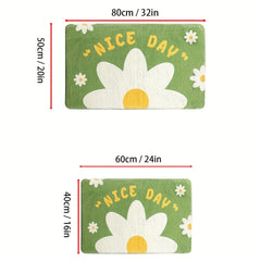 Cartoon Water Absorbent Bath Mat Soft Quick Drying Cashmere Carpet