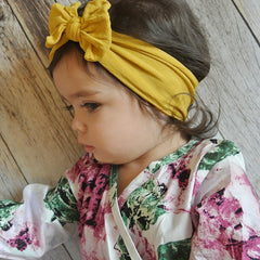 Cartoon Bow Nylon Headband for Baby Girls Photoshoots