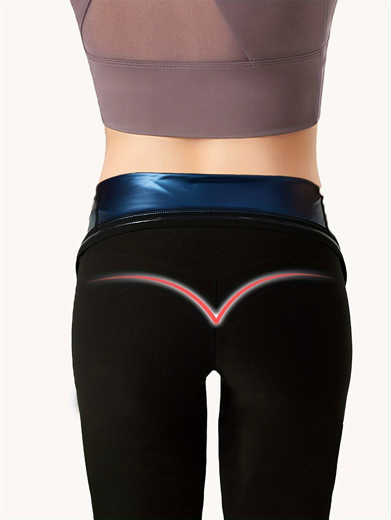High Waist Sauna Sweat Pants Tummy Control Yoga Leggings Women's Activewear