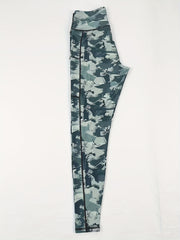Camo Print High Rise Yoga Leggings with Phone Pockets