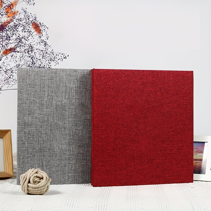 Linen Cover 25.4 cm Adhesive Photo Album 20 Pages