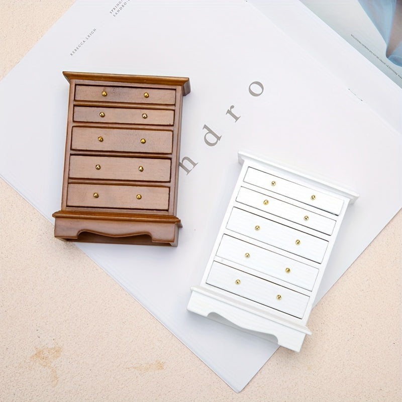 Dollhouse Mini Furniture Standing Cabinet