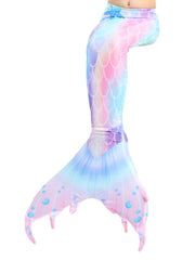 6pcs Mermaid Tail Costume Set with Accessories for Girls