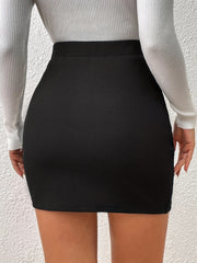 High Waisted Body Con Skirt for Summer