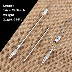 5pcs Stainless Steel Fish Dart Integrated Fishing Tackle