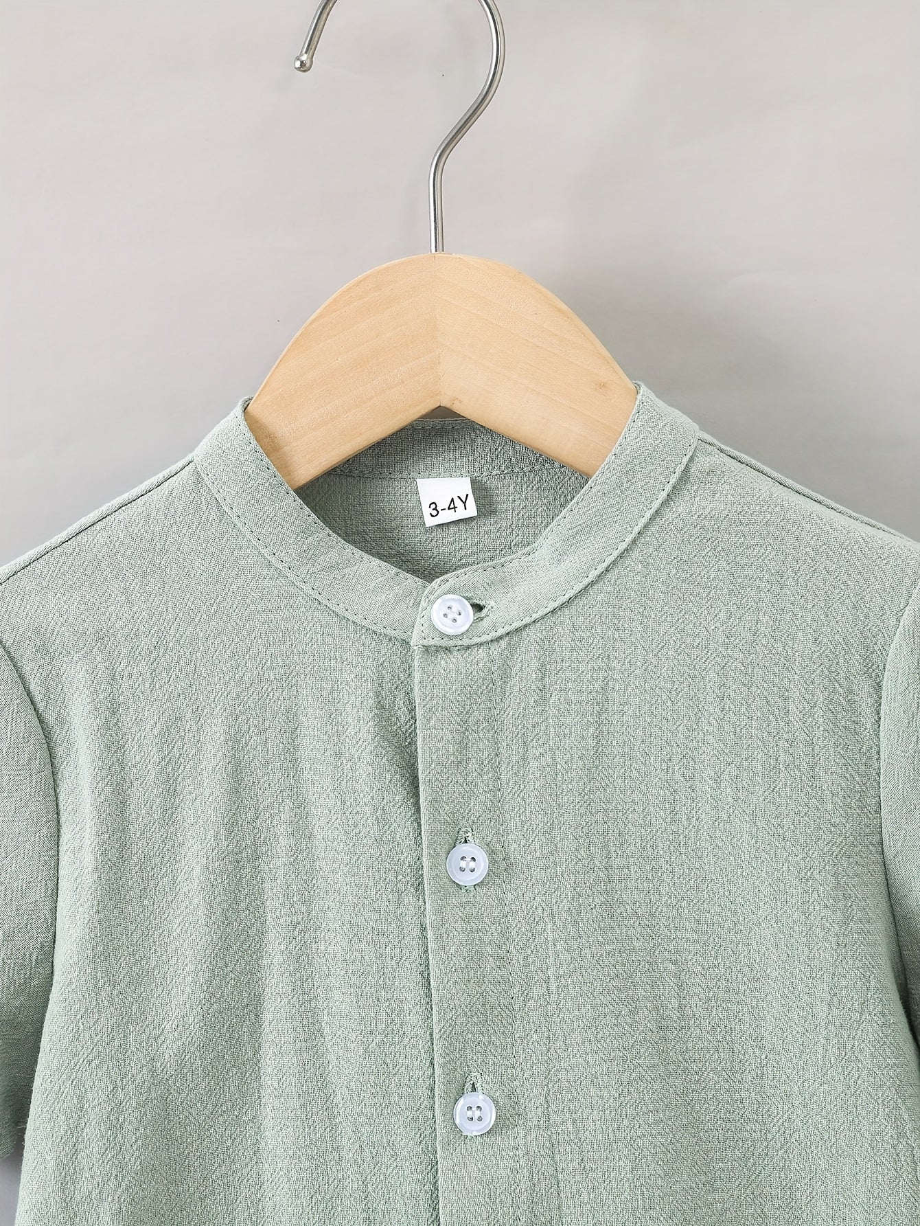 Boys Plain Shirt Short Sleeve Tops For Kids Summer