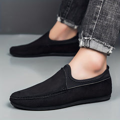 Men's Suede Loafer Shoes Comfy Slip On Moccasin Shoes