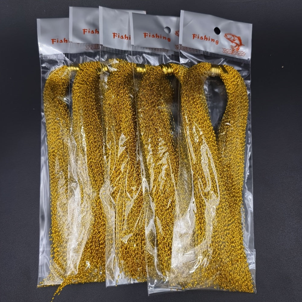 5 Packs Flash Fishing Tying Materials for Lure Making