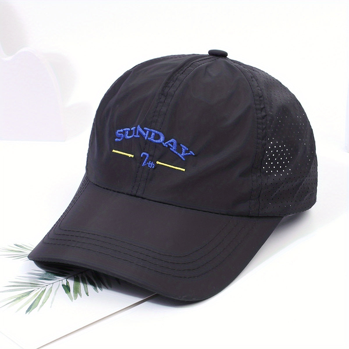 Sunday 7th Embroidery Baseball Cap Mesh Breathable Summer Dad Hat
