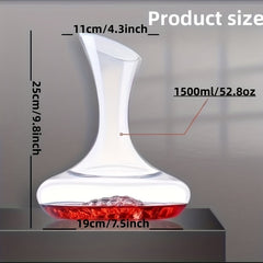 Personalized Crystal Glass Decanter for Red Wine