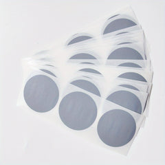 100pcs 38mm Round Squeegee Film Golden Silvery Gray Sticker
