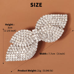 Rhinestone Bow Hair Clip Wedding Bridal Jewelry Hair Accessories