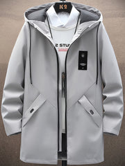 Men's Windproof Hoodie Jacket with Pockets