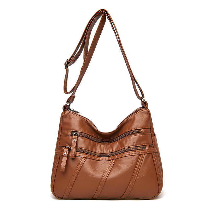 Women's Striped Shoulder Bag Large Capacity Crossbody