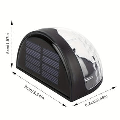 6pcs Solar Staircase Lights Waterproof Wall Lights for Outdoor Garden Patio
