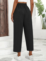 Minimalist Wide Leg High Waist Pants