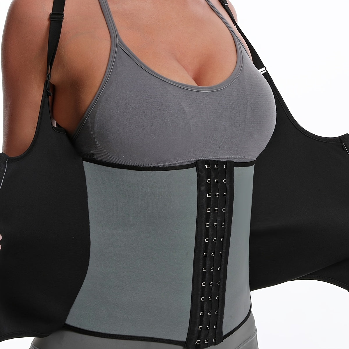 Tight Zipper Waist Trainer Belt With Strap Body Shaper