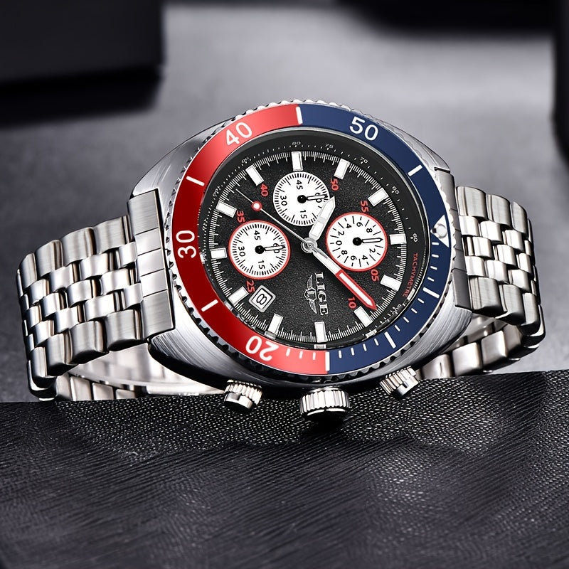 Women's Stainless Steel Sport Chronograph Quartz Watch