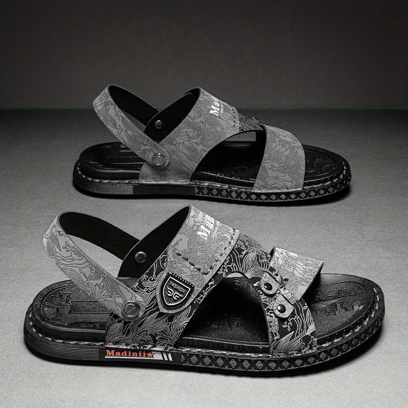 Men's Wear Resistant Non Slip Sandals Quick Drying Comfy Slides Beach Shoes