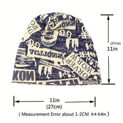 Autumn Men's Knitted Beanie Hat Nightcap Gorro Baggy Skull Bonnet Cap