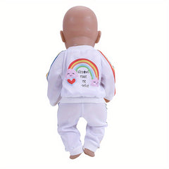 2pcs Sports Style Doll Clothes For 18In Dolls, Fits 43 Dolls